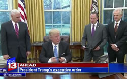 President Donald Trump Signs Executive Order, Suspends Immigration From Seven Nations - Video