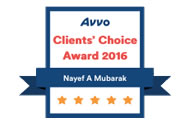 Orlando Immigration Lawyer Nayef Mubarak AVVO's Client Choice 2016