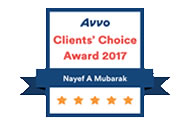 Orlando Immigration Lawyer Nayef Mubarak AVVO's Client Choice 2017