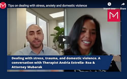 Tips On Dealing With Stress, Anxiety And Domestic Violence - Video