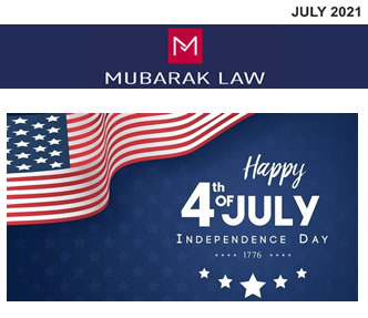 July 2021 Newsletter from Mubarak Law